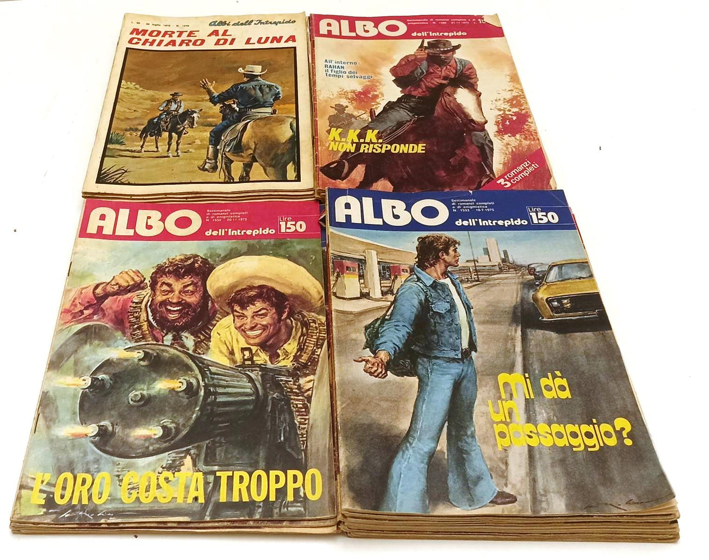 FZ- LOTTO ALBO DELL'INTREPIDO 1974/1975 24 NUMERI -- UNIVERSO -- S - N24