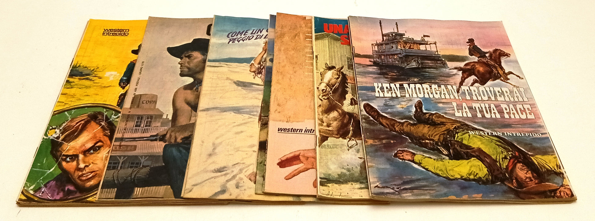 FZ- LOTTO INSERTI INTREPIDO WESTERN 17 ALBI - ANNI '60/'70 - Z25