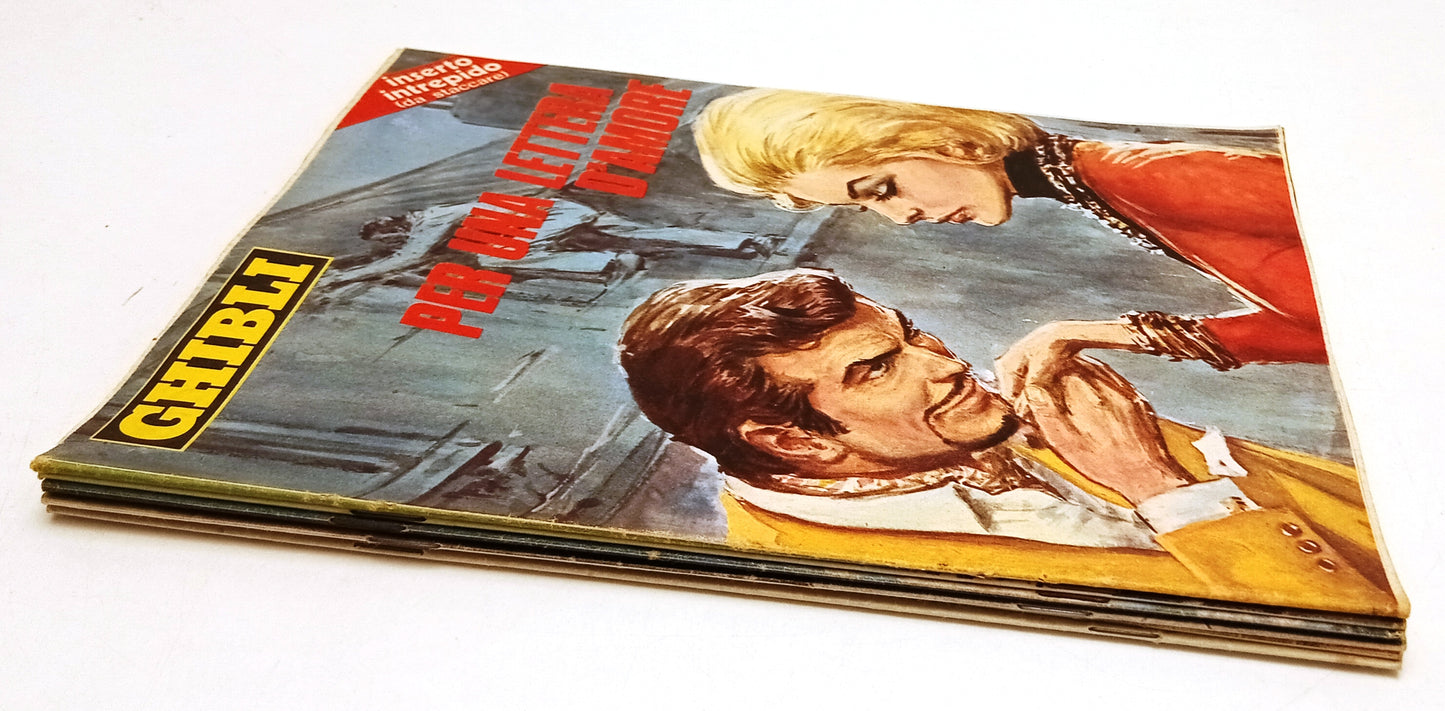 FZ- LOTTO INSERTI INTREPIDO ROMANZI COMPLETI 6 ALBI - ANNI '60/'70 - Z25