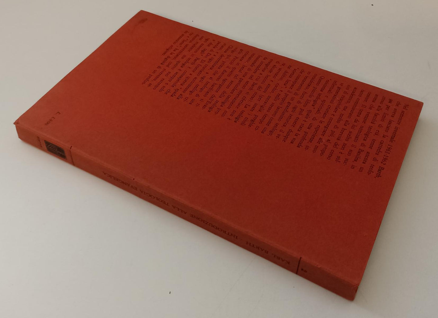 LD- INTRODUZIONE ALLA TEOLOGIA EVANGELICA - KARL BARTH- BOMPIANI- 1968- B- XFS54