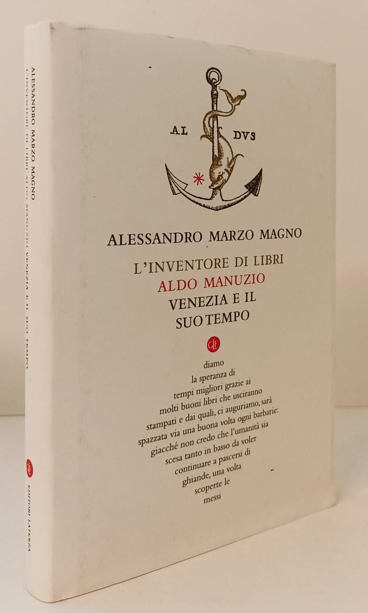 LS- INVENTORE DI LIBRI ALDO MANUZIO VENEZIA- MARZO MAGNO- LATERZA- 2020-CS-YPL17