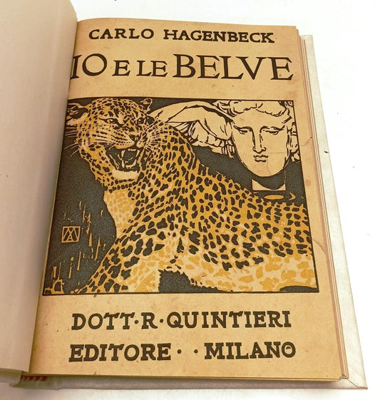 LB- IO E LE BELVE RILEGATO- CARLO HANGENBECK- DOTTOR QUINTERI--- 1920- C- YFS448