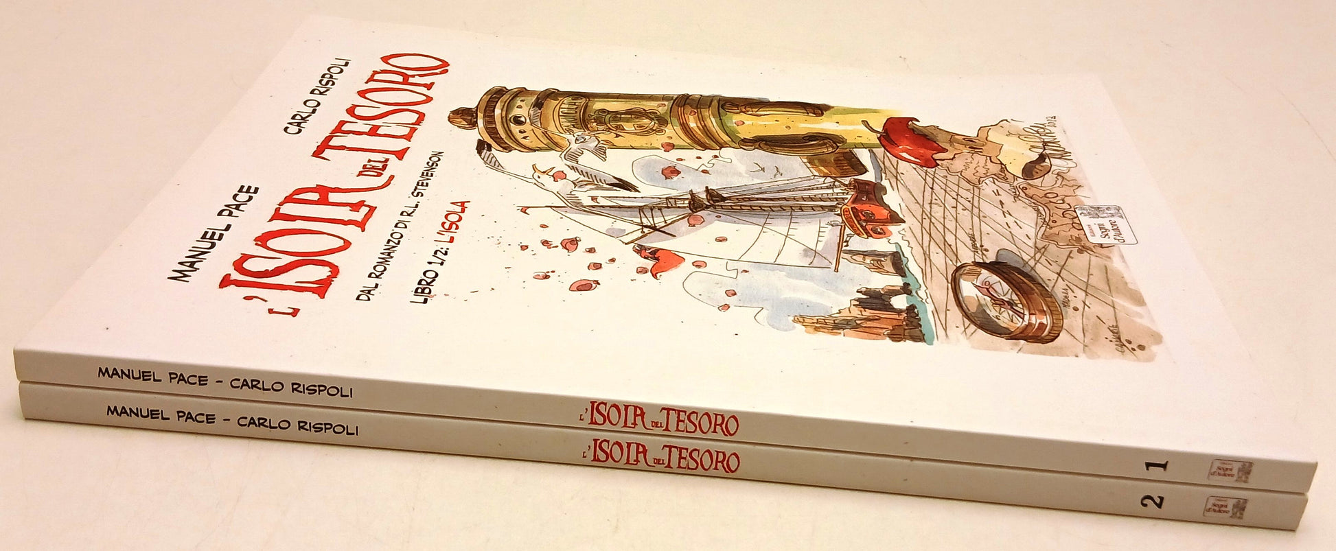L'isola del tesoro volumi 1/2 - Manuele Pace Carlo Rispoli - Segni d'Autore- B26