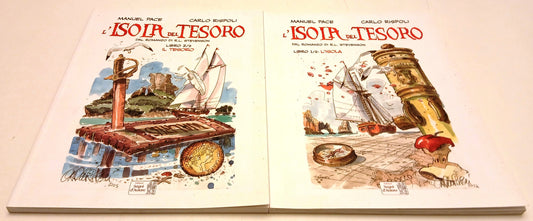 L'isola del tesoro volumi 1/2 - Manuele Pace Carlo Rispoli - Segni d'Autore- B26