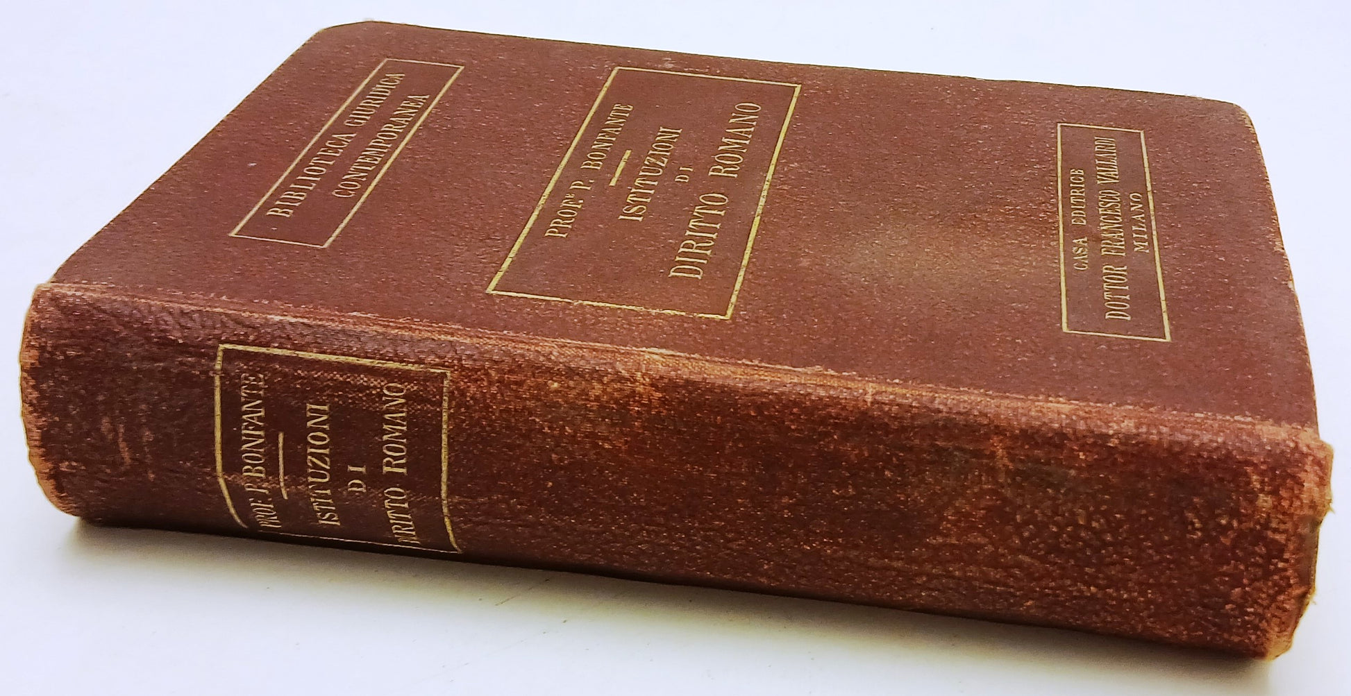 LH- ISTITUZIONI DI DIRITTO ROMANO - PROF. P. BONFANTE - VALLARDI- 1907- C- XFS84