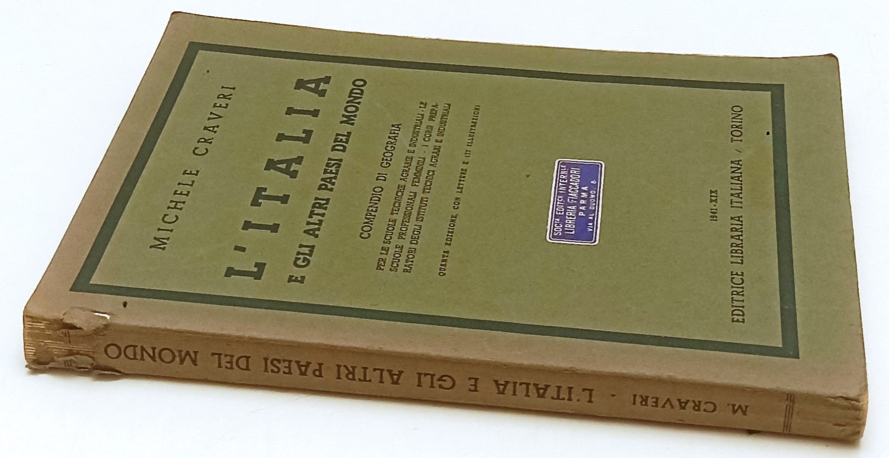 LS- L'ITALIA E GLI ALTRI PAESEI DEL MONDO - MICHELE CRAVERI---- 1941 - B- ZFS181
