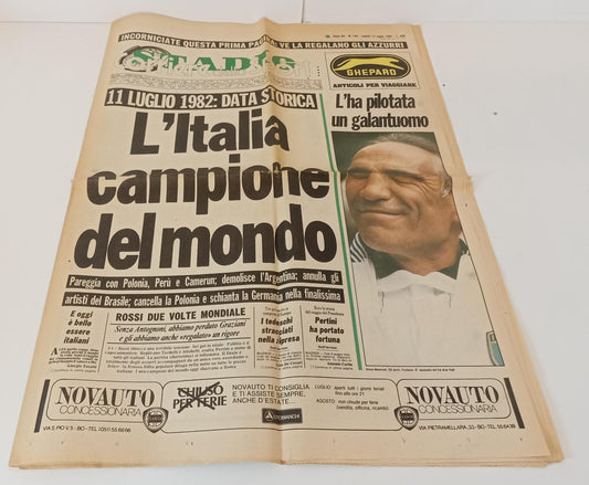 LC- STADIO CORRIERE DELLO SPORT 12 LUGLIO 1982 ITALIA CAMPIONE DEL MONDO RVSa247