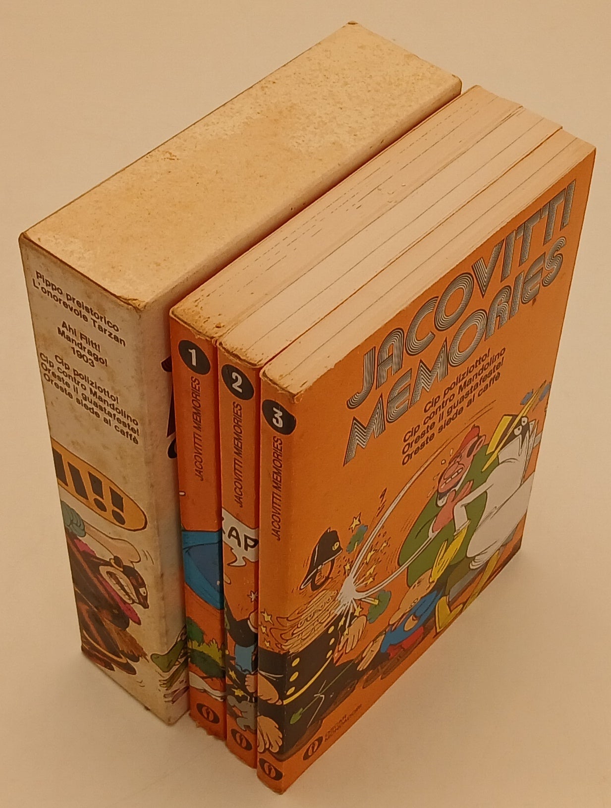 FC- JACOVITTI MEMORIES COFANETTO 3 VOLUMI-- OSCAR MONDADORI- 1a ED. 1975- B- H25