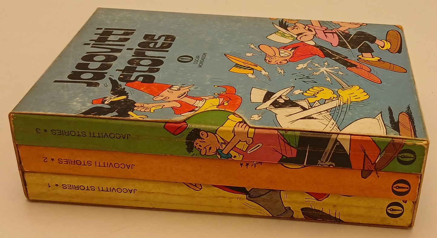 FC- JACOVITTI STORIES COFANETTO 3 VOLUMI-- OSCAR MONDADORI - 1a ED. 1973- B- H25