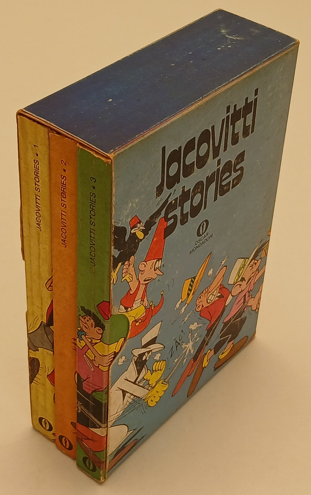 FC- JACOVITTI STORIES COFANETTO 3 VOLUMI-- OSCAR MONDADORI - 1a ED. 1973- B- H25