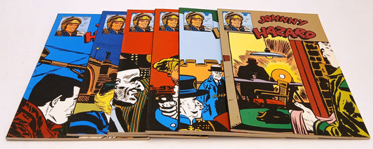 FZ- JOHNNY HAZARD 6 VOLUMI - FRANK ROBBINS - COMIC ART COLLANA REPRINT - B - Z25