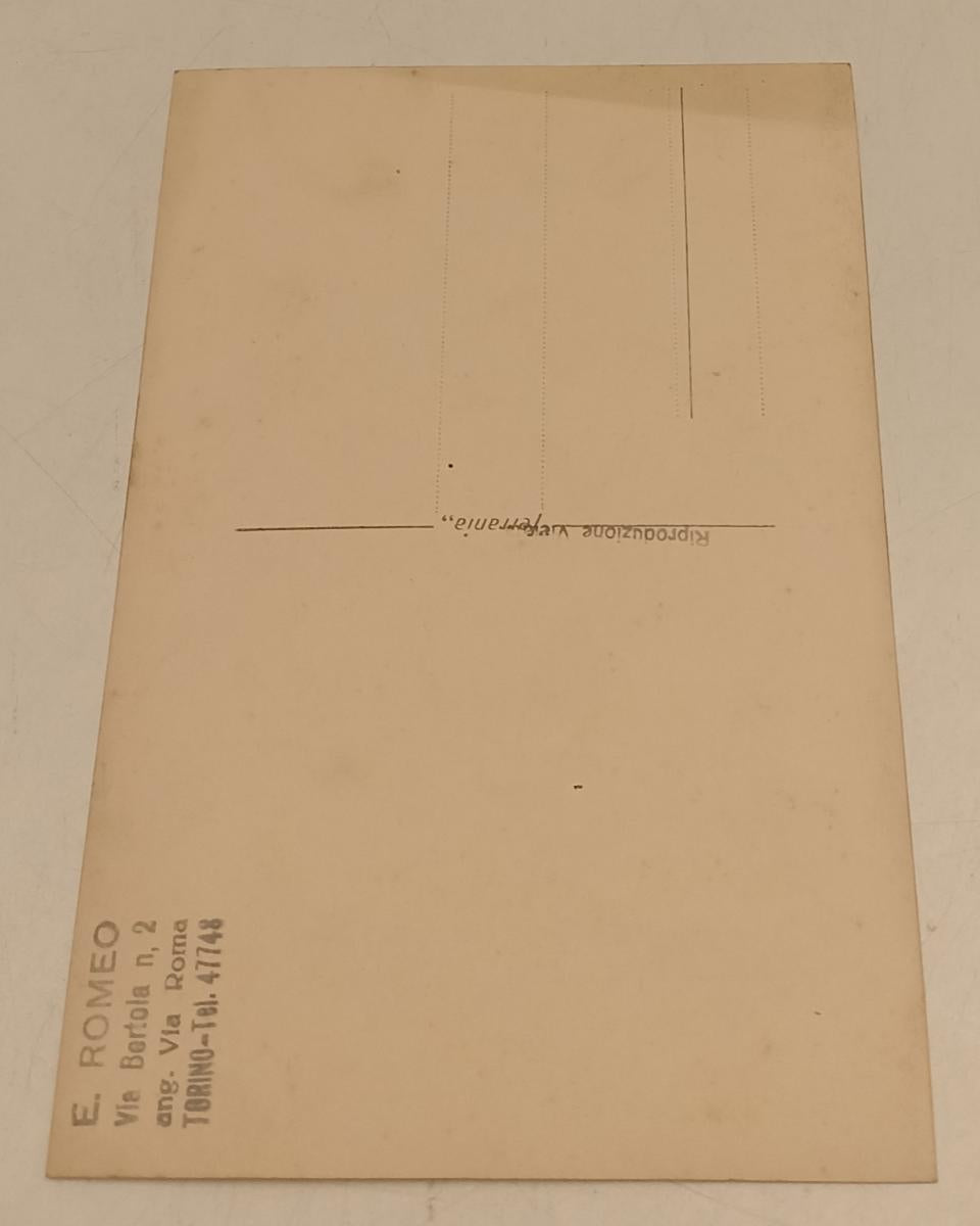 CV- CARTOLINA  JUANITA TOSO autografo Parma 1940 STAGIONE TEATRO REGIO - RVSa529