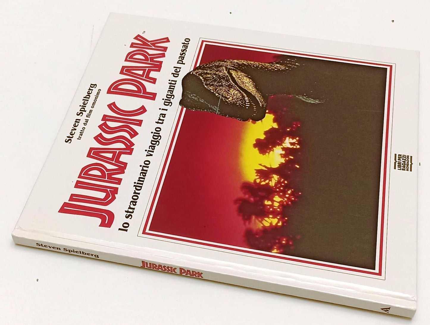 LB- JURASSIC PARK - STEVEN SPIELBERG- MONDADORI- LIBRI RAGAZZI-- 1993- C- YFS456