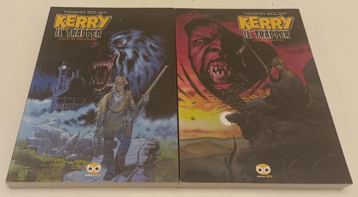 FV- KERRY IL TRAPPER VOLUMI 1/2 - TIZIANO SCLAVI - EDIZIONI BD - 2008 - B - C24