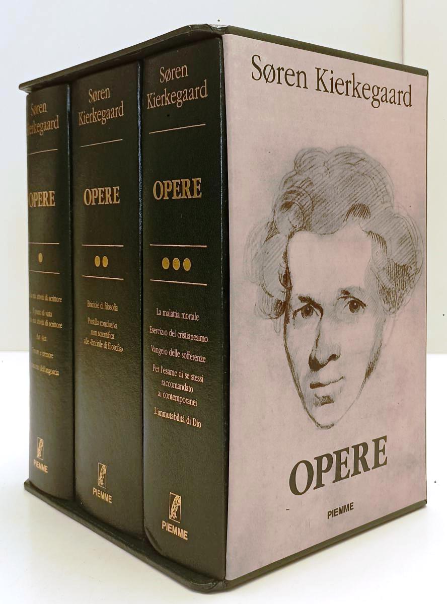 LS- OPERE COFANETTO 3 VOLUMI - SOREN KIERKEGAARD - PIEMME --- 1995 - C - XFS