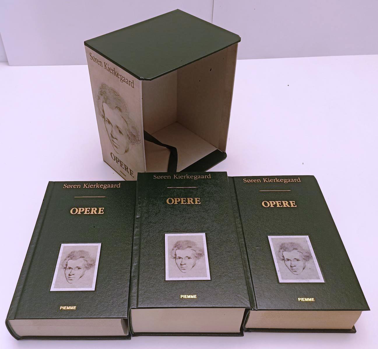 LS- OPERE COFANETTO 3 VOLUMI - SOREN KIERKEGAARD - PIEMME --- 1995 - C - XFS