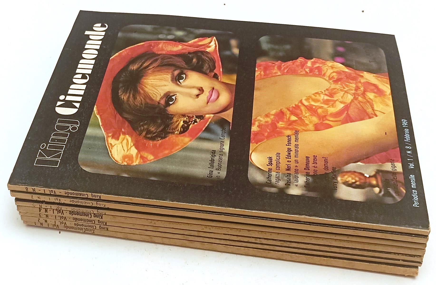 LX- KING CINEMONDE VOL. I 1/8 VIRNA LISI LOLLOBRIGIDA - 1968 /1969 - B- YFS613