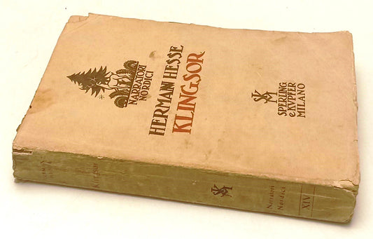 KLINGSOR- HERMANN HESSE- SPERLING & KUPFER- NARRATORI NORDICI- 1931- B-XFS37