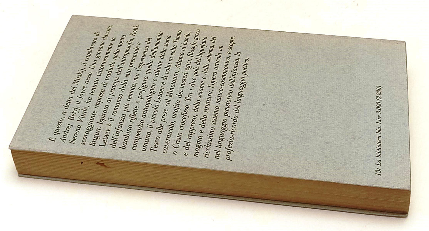 LT- KOTIK LETAEV DI ANDREJ BELYJ - FRANCO MARIA RICCI - BIBLIOTECA BLU LBB - XFS