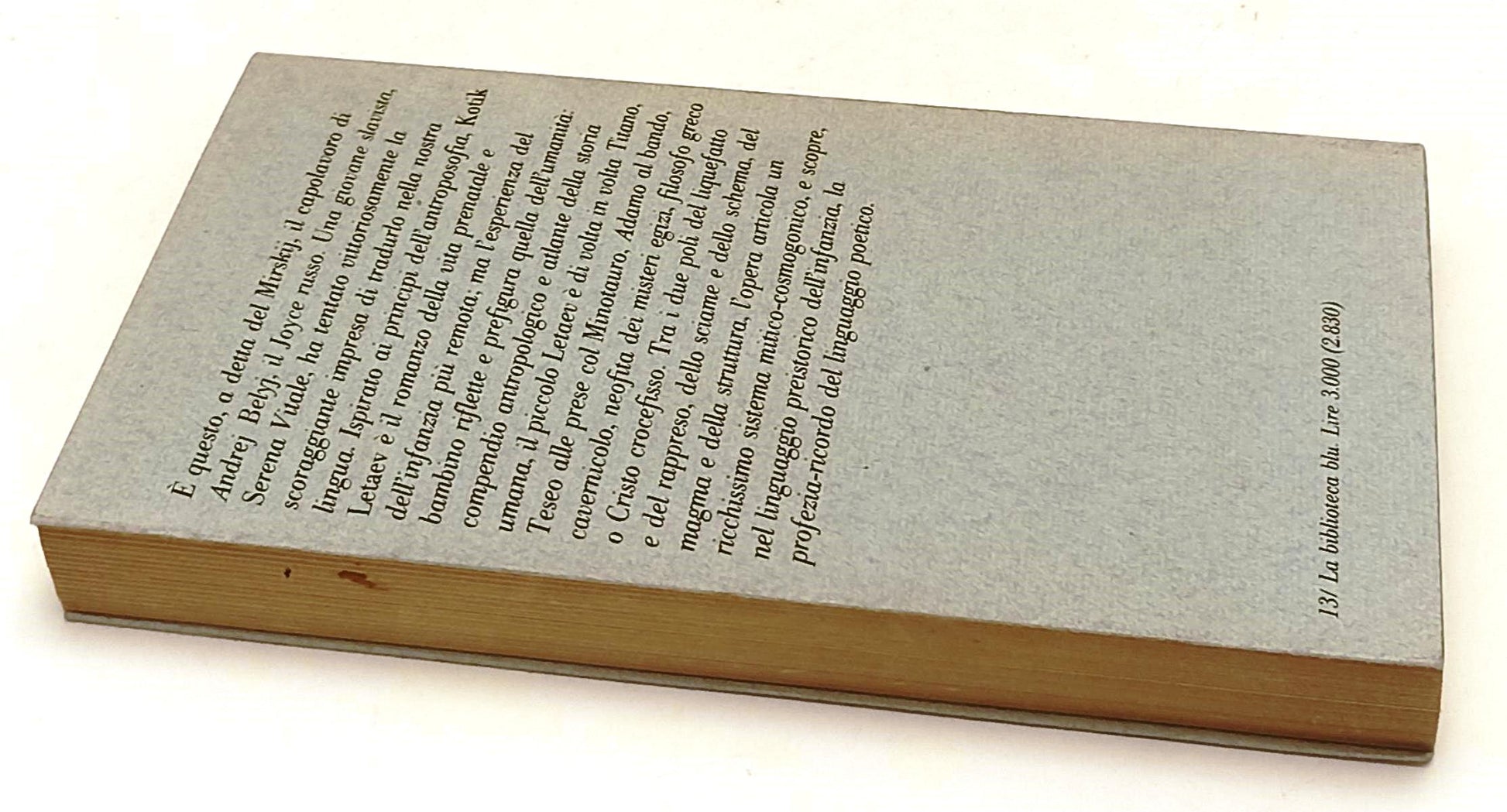 LT- KOTIK LETAEV DI ANDREJ BELYJ - FRANCO MARIA RICCI - BIBLIOTECA BLU LBB - XFS