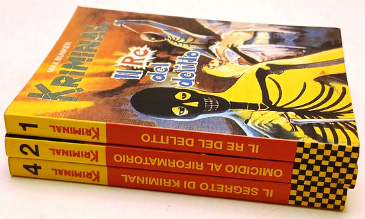 Kriminal volumetti 1,2,4 - Max Bunker - Lo Scarabeo Tarocchi d'Arte - RVSz149