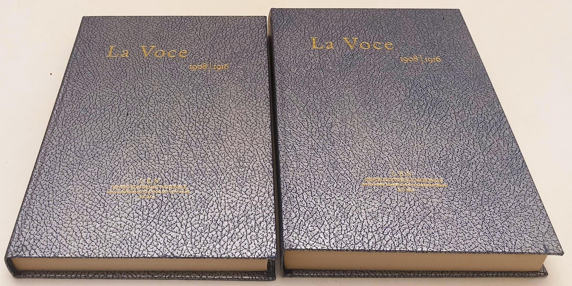 LS- RIVISTA LA VOCE 1908/1916 2 VOLUMI RILEGATI-- G.E.N. ROMA--- 1980- C- YFS372