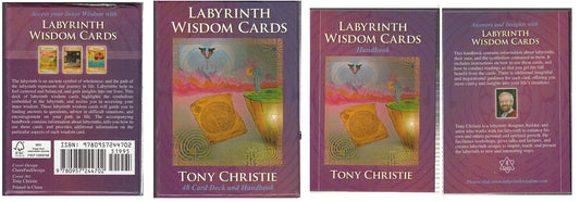 GG- GIOCO DI CARTE LABYRINTH WISDOM CARDS 48 + HANDBOOK - TONY CHRISTIE - XFS179