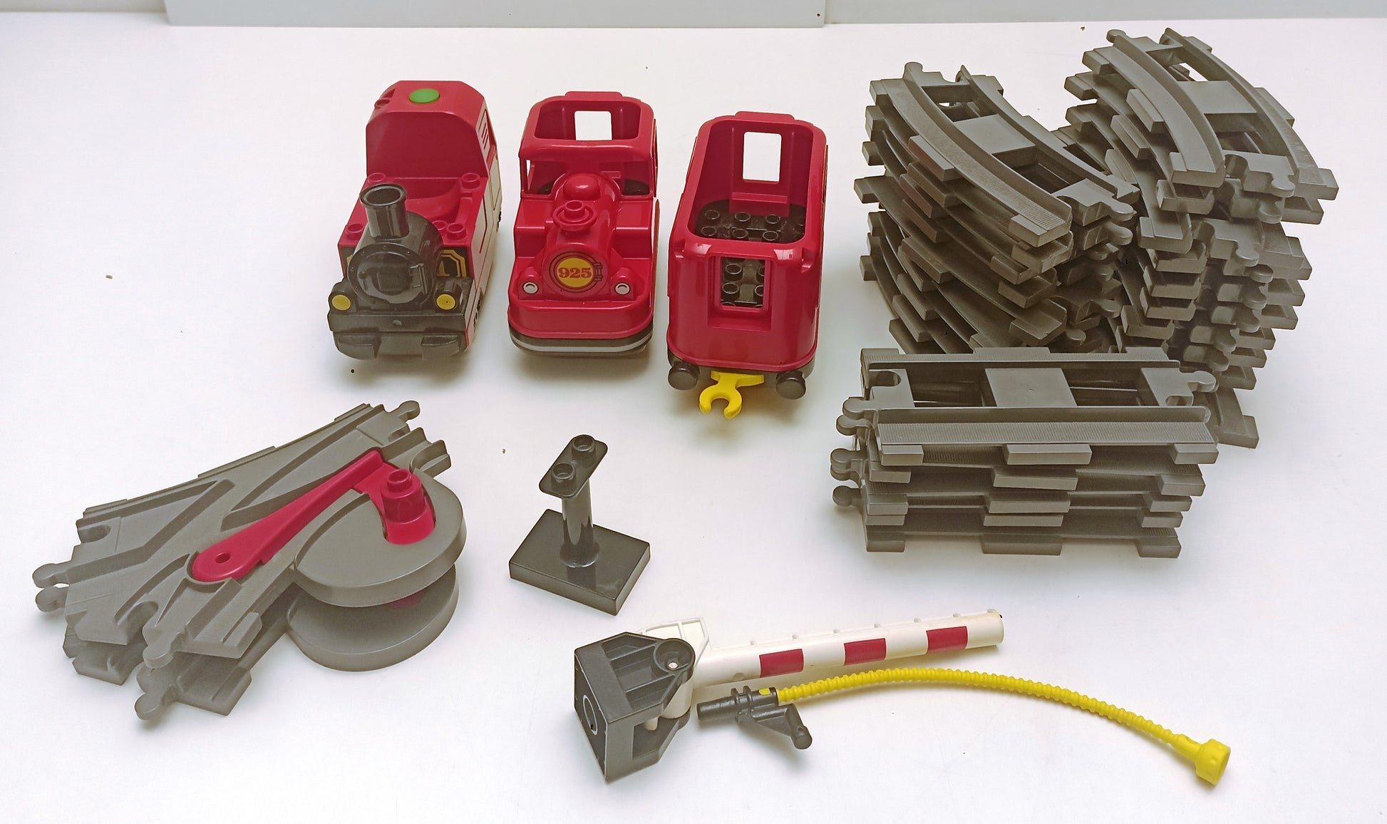 GG- LOTTO TRENO TRENINO LEGO DUPLO A PILE CON ROTAIE SCAMBIO - BLCP10