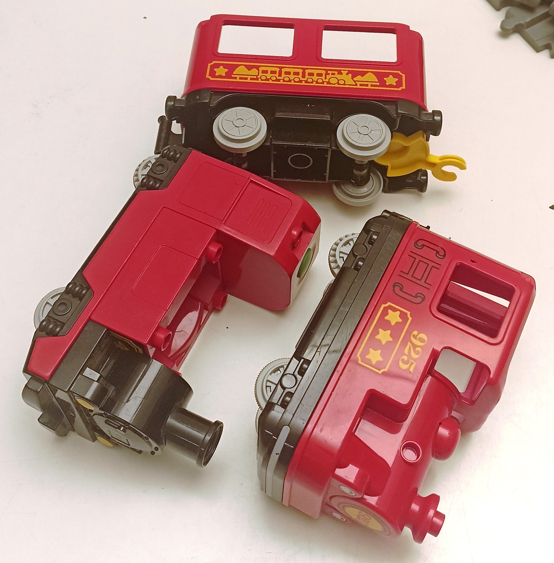GG- LOTTO TRENO TRENINO LEGO DUPLO A PILE CON ROTAIE SCAMBIO - BLCP10