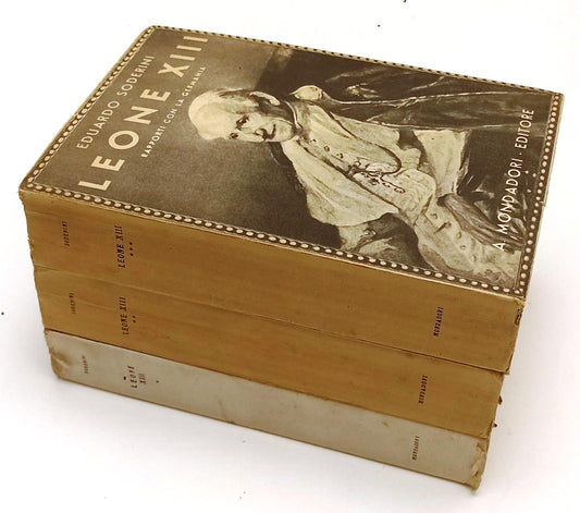 LD- PAPA LEONE XIII 3 VOLUMI - EDUARDO SODERINI - MONDADORI --- 1932 - B- XFS118