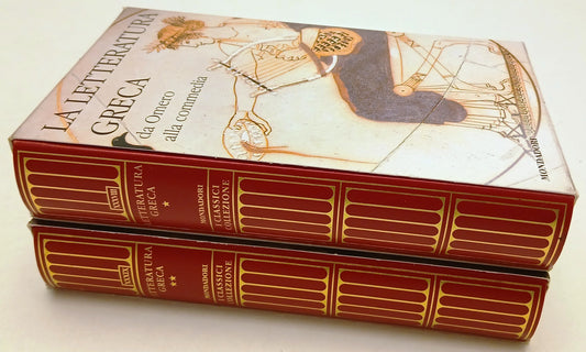LN- LETTERATURA GRECA 2 VOLUMI-- MONDADORI TV SEC- CLASSICI GRECI LATINI- C- XFS