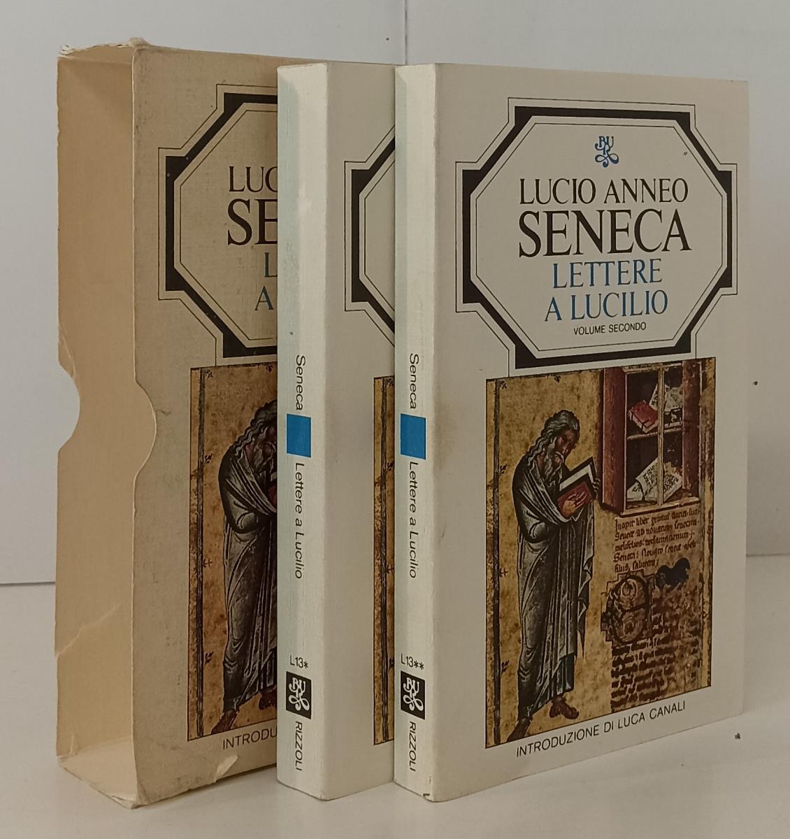 Lettere a Lucilio (vol. I- II) : Seneca Lucio Anneo, Rizzoli: :  Libri