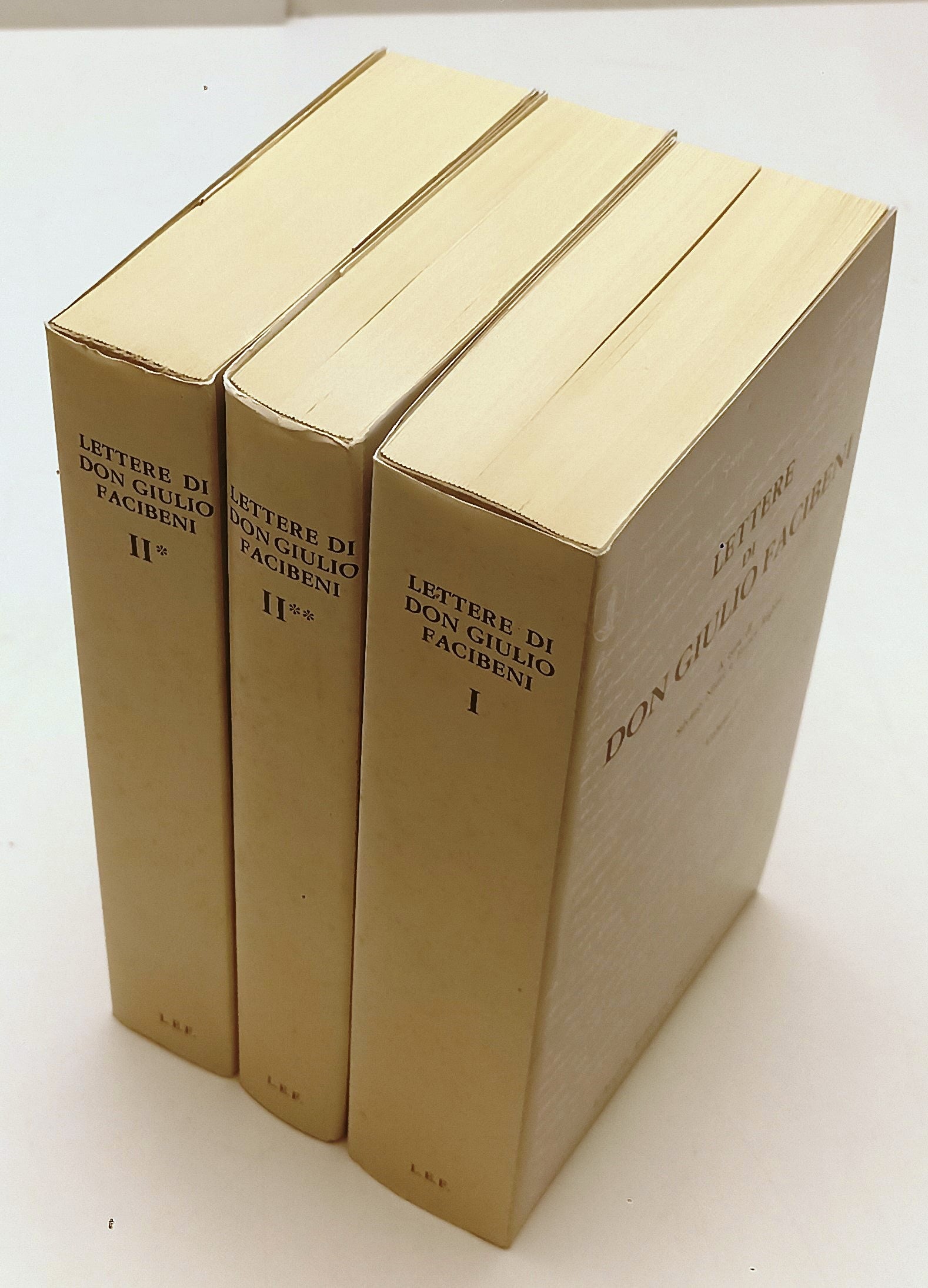LETTERE DI DON GIULIO FACIBENI 3 TOMI- LIBRERIA ED. FIORENTINA- 1979- YFS249