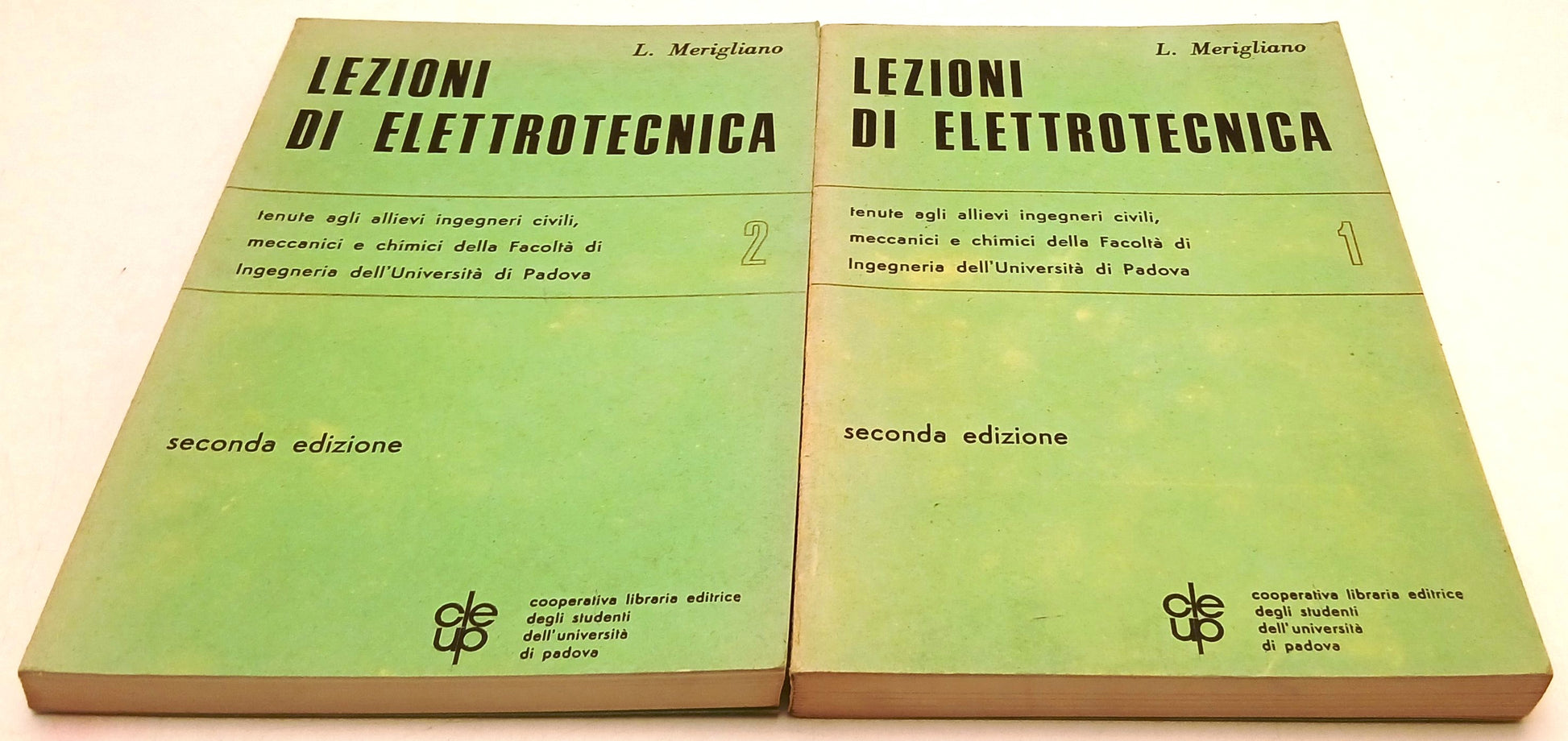 LZ- LEZIONI ELETTROTECNICA 2 VOLUMI- MERIGLIANO- LIBRARIA EDITRICE---- B- ZFS62