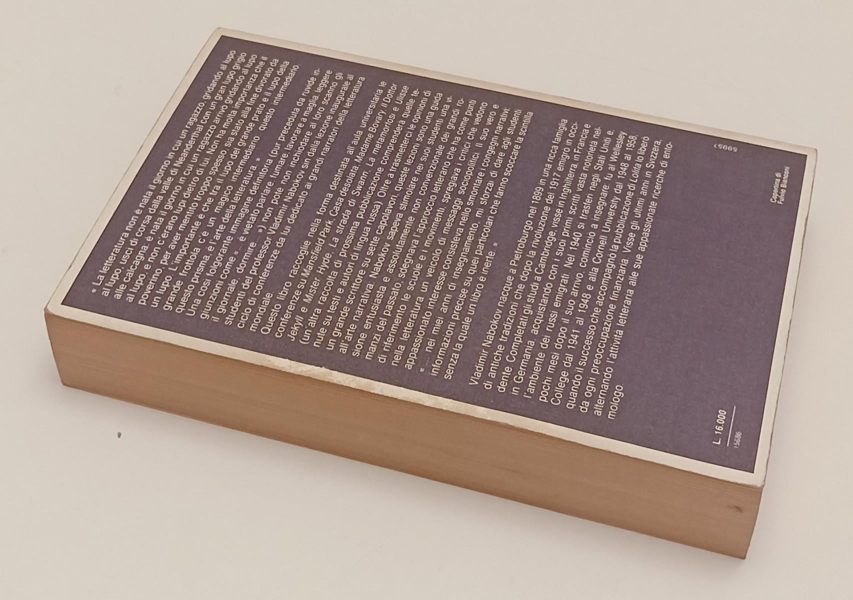 LS- LEZIONI DI LETTERATURA - VLADIMIR NABOKOV- GARZANTI- SAGGI-- 1982- B- XFS137