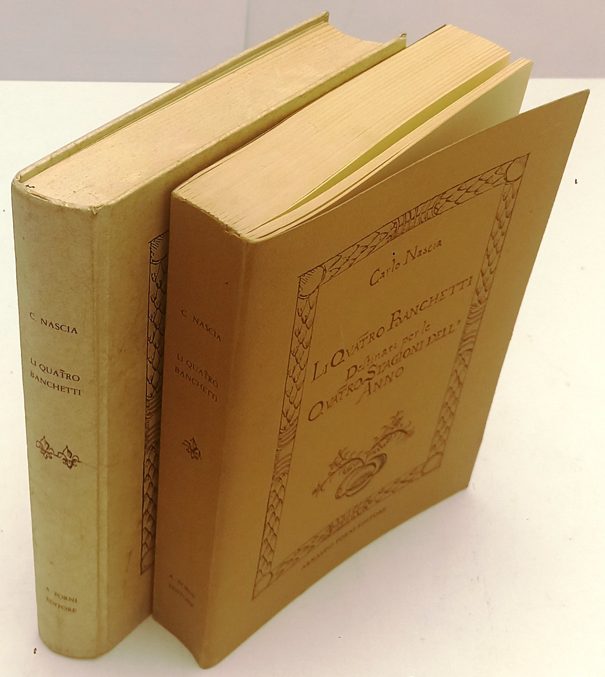 Li quatro banchetti 2 volumi - Carlo Nascia - Forni - ristampa anastatica- YFS69