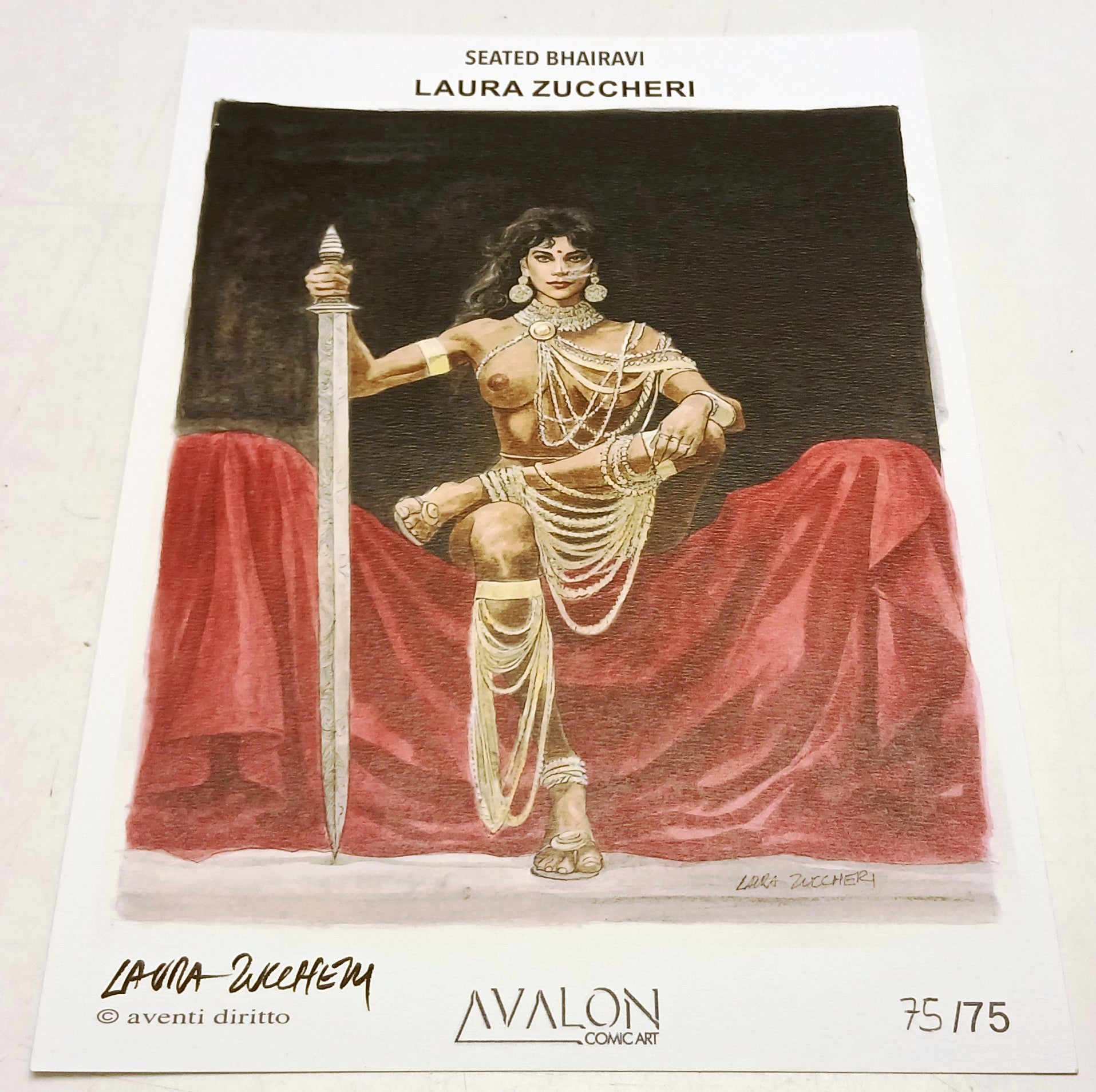 Kamasutra di carne e di sangue - Zuccheri Menon- Segni d'Autore- litografia- B26