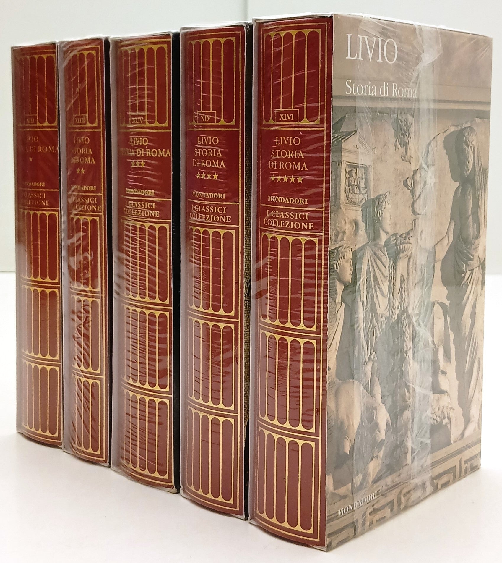 LN- STORIA DI ROMA 5 VOLUMI- LIVIO- MONDADORI TV SEC- CLASSICI GRECI LATINI- XFS