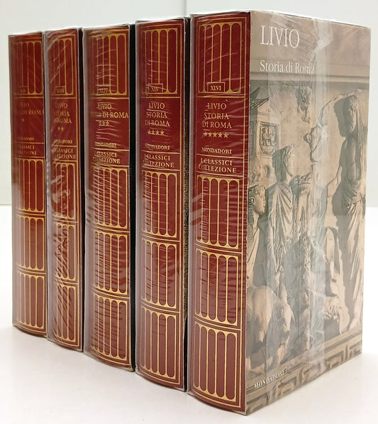 LN- STORIA DI ROMA 5 VOLUMI- LIVIO- MONDADORI TV SEC- CLASSICI GRECI LATINI- XFS