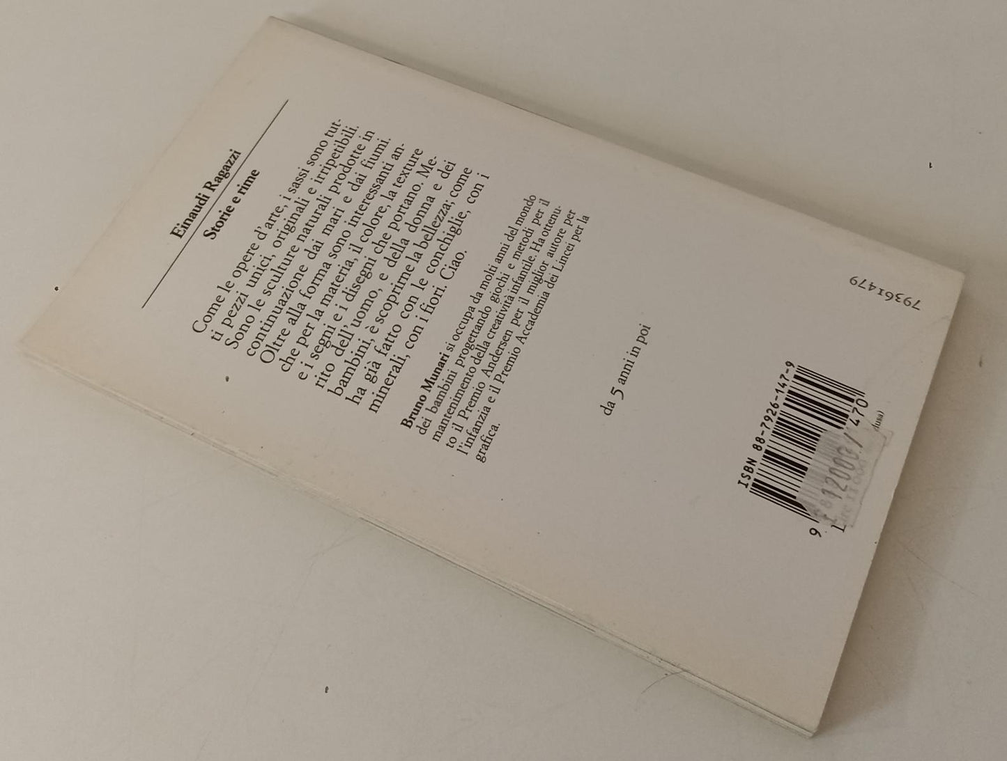 LB- DA LONTANO ERA UN'ISOLA ILLUSTRATO- BRUNO MUNARI- EINAUDI- RAGAZZI- 1994-XFS