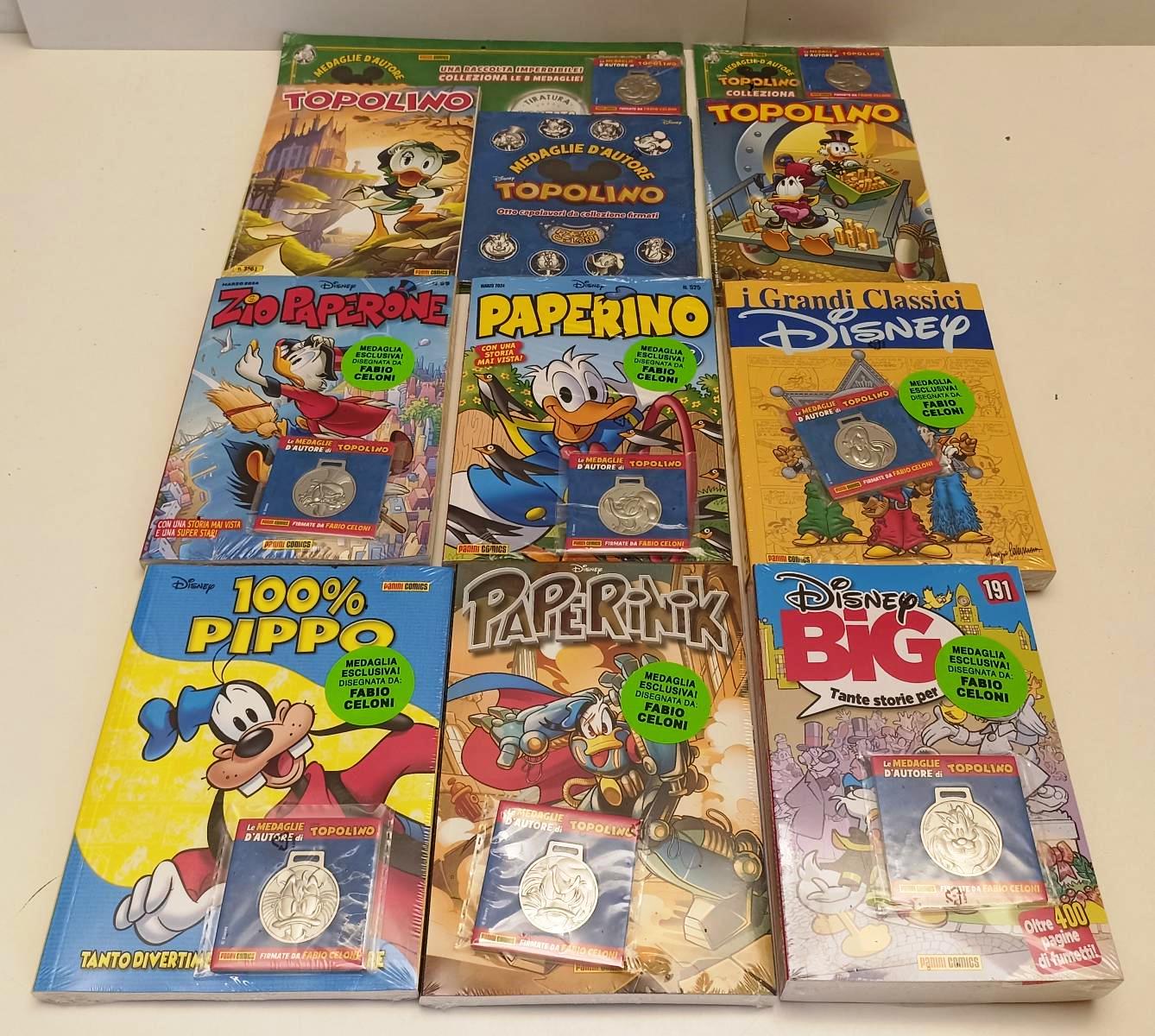 FD- COLLEZIONE DISNEY MEDAGLIE D'AUTORE COMPLETA 8 USCITE 2024 BLISTERATI - E24