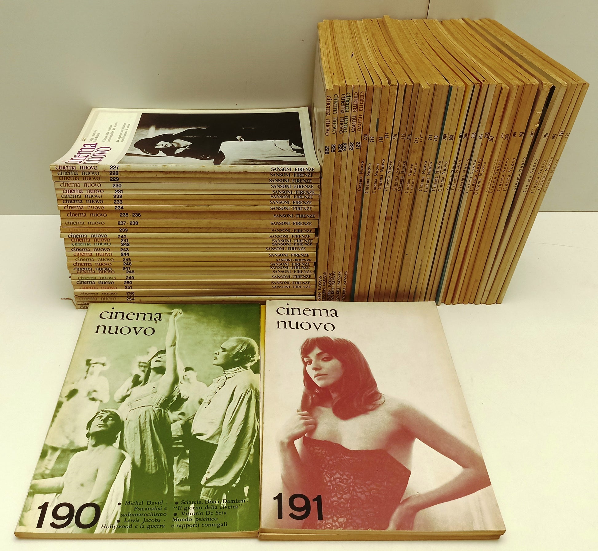 LW- RIVISTA CINEMA NUOVO 134/256 - 1958/1978 - CIRCA 130 NUMERI - BLCG12