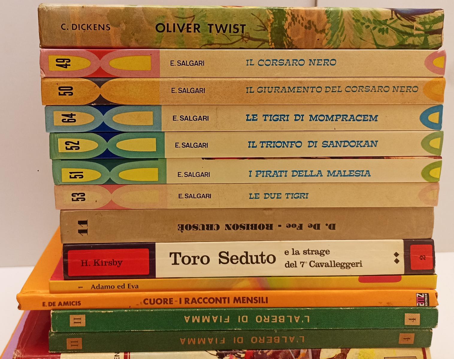 LB- BLOCCO 17 ROMANZI ILLUSTRATI PER RAGAZZI -- MALIPIERO MONDADORI - BLCP42