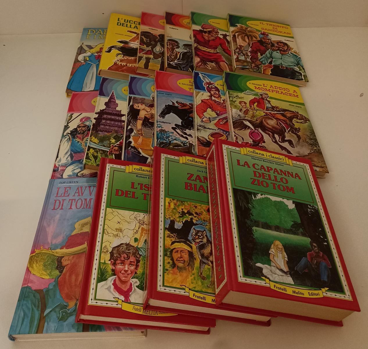LB- LOTTO LIBRI PER RAGAZZI 16 VOLUMI- SALGARI- MALIPIERO NUOVA ACCADEMIA- BLCP5