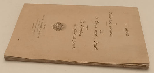 LH- L'AMBIENTE ANARCHICO DIFESA GIURATI GIUDICATI PENALI - LOZZI - 1809 - XFS120