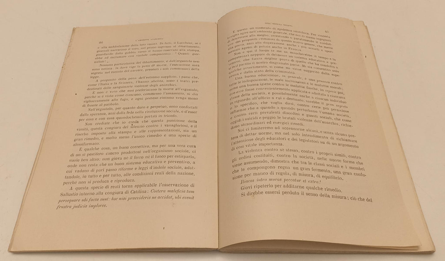 LH- L'AMBIENTE ANARCHICO DIFESA GIURATI GIUDICATI PENALI - LOZZI - 1809 - XFS120