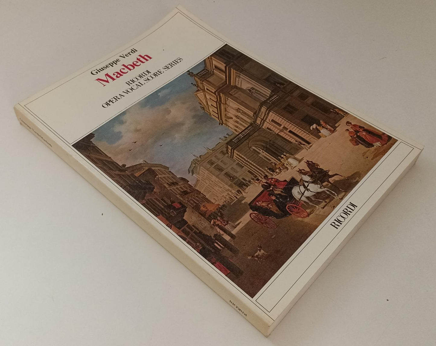 LZ- MACBETH - GIUSEPPE VERDI- RICORDI - OPERA VOCAL SCORE -- 1960 - B - YFS753