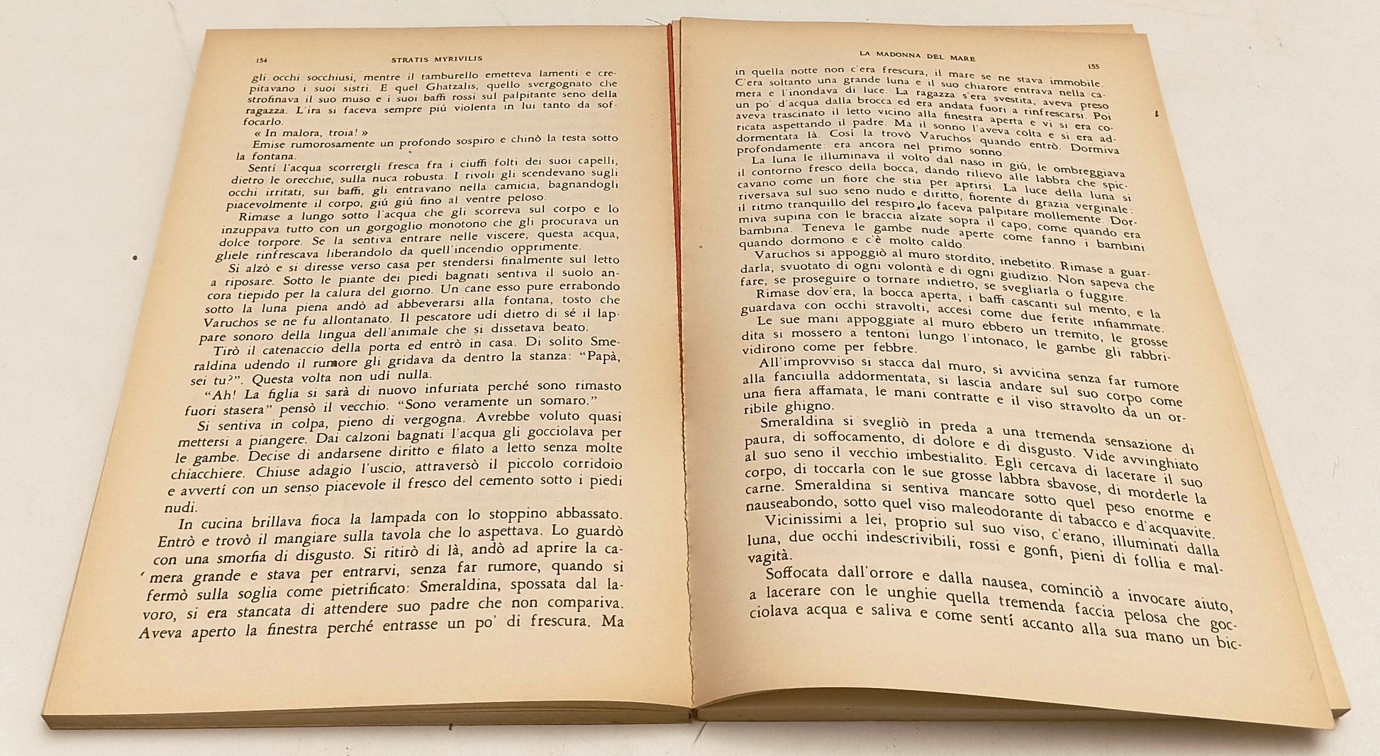 LN- LA MADONNA DEL MARE - STRATIS MYRIVILIS - MONDADORI-- 1a ED.- 1960- B- XFS74
