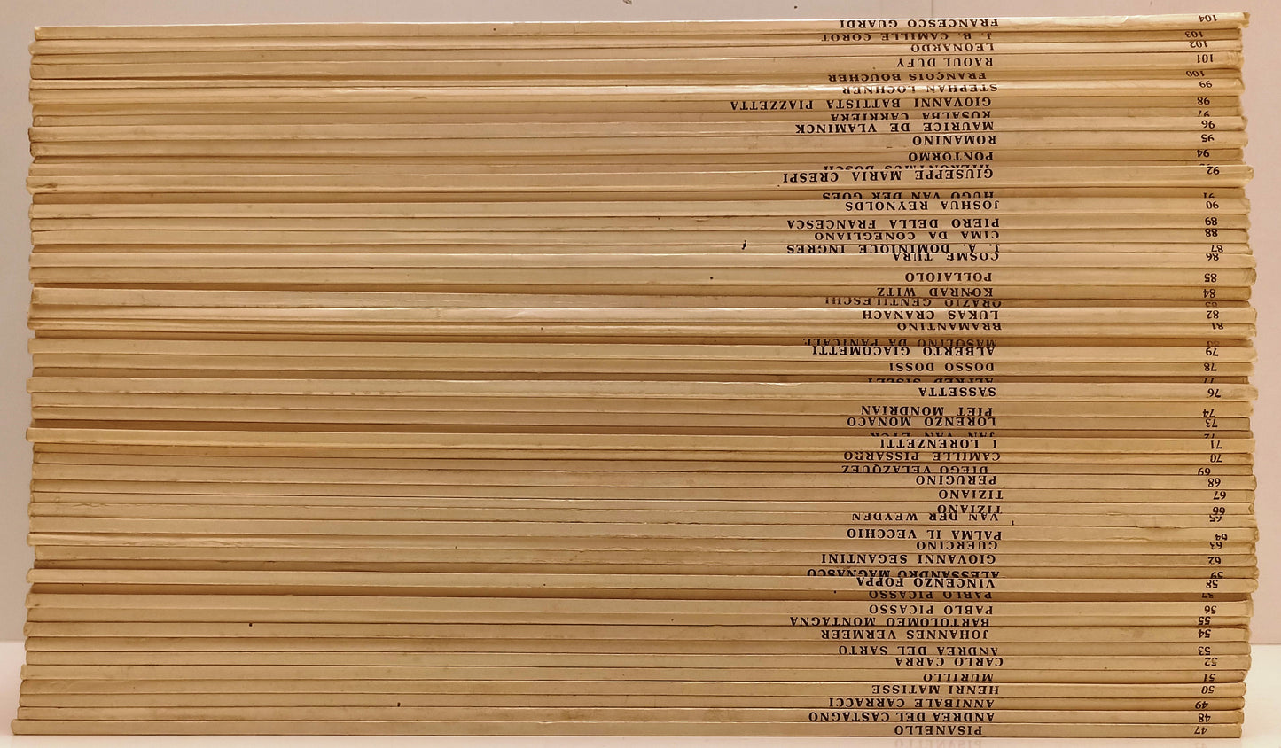 LT- LOTTO OFFERTA I MAESTRI DEL COLORE 99 NUMERI 1/104- FABBRI- 1963/1965-BLCG20
