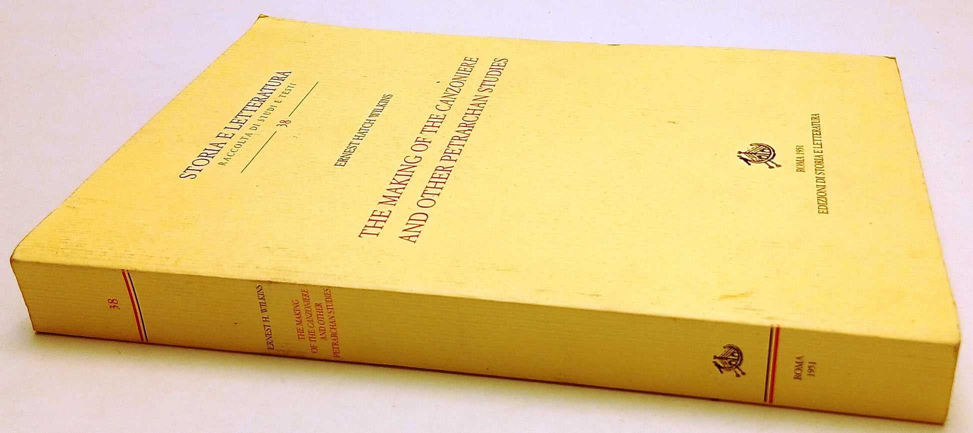 LZ- THE MAKING OF THE CANZONIERE AND OTHER PATRARCHAN STUDIES - WILKINS - YFS3